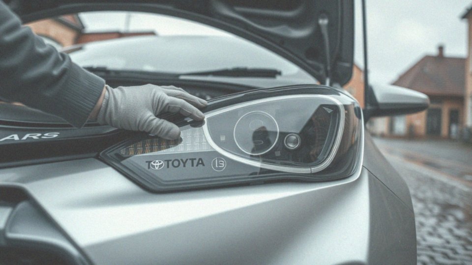 Jak wymienić żarówki w reflektorach Toyota Yaris?