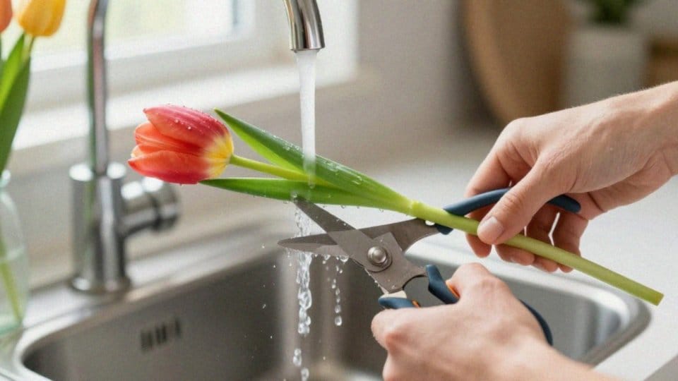 Jak prawidłowo przycinać łodygi tulipanów?