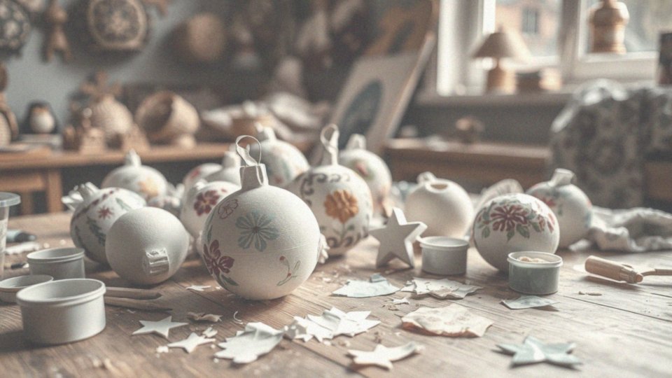 Jak wykonać technikę decoupage na bombkach styropianowych?