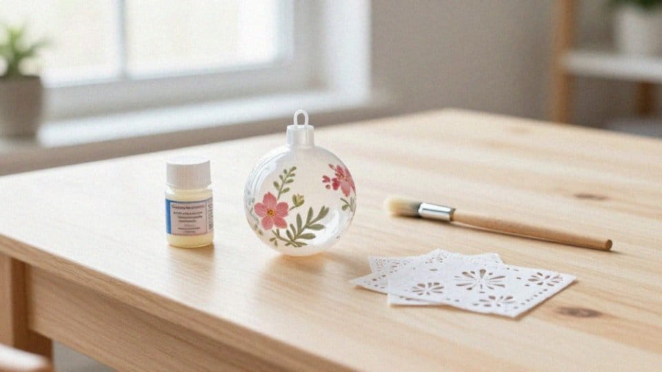 Jak zrobić bombkę techniką decoupage?