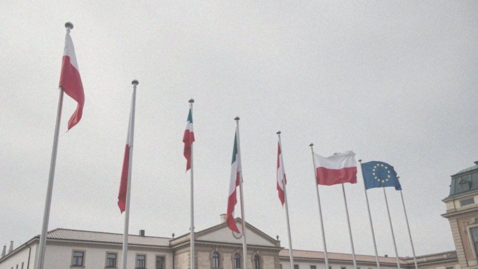 Jaką kolejność powinny mieć flagi narodowe i organizacyjne?