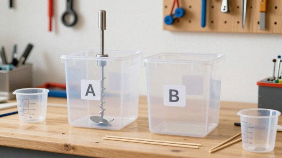 Jak mieszać i utwardzać dwuskładnikową żywicę?