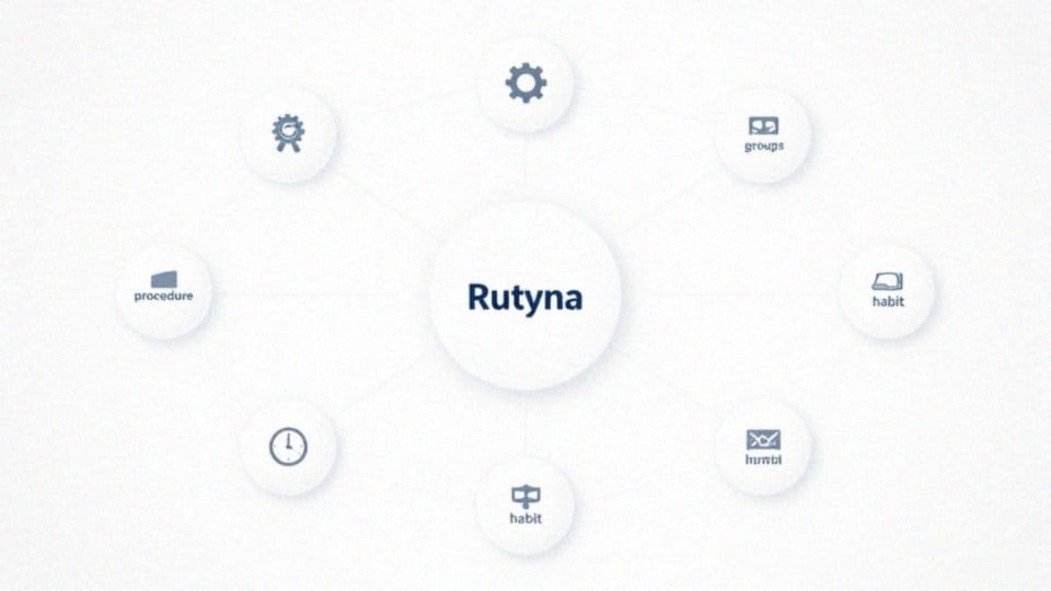 Jakie grupy znaczeniowe kryje rutyna?