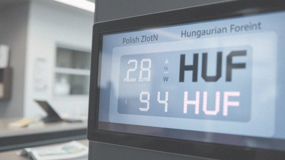 Jakie są możliwości przewalutowania 100 zł na forinty węgierskie?