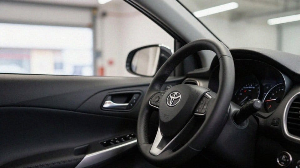 Jak włączyć światła drogowe w Toyocie Yaris?