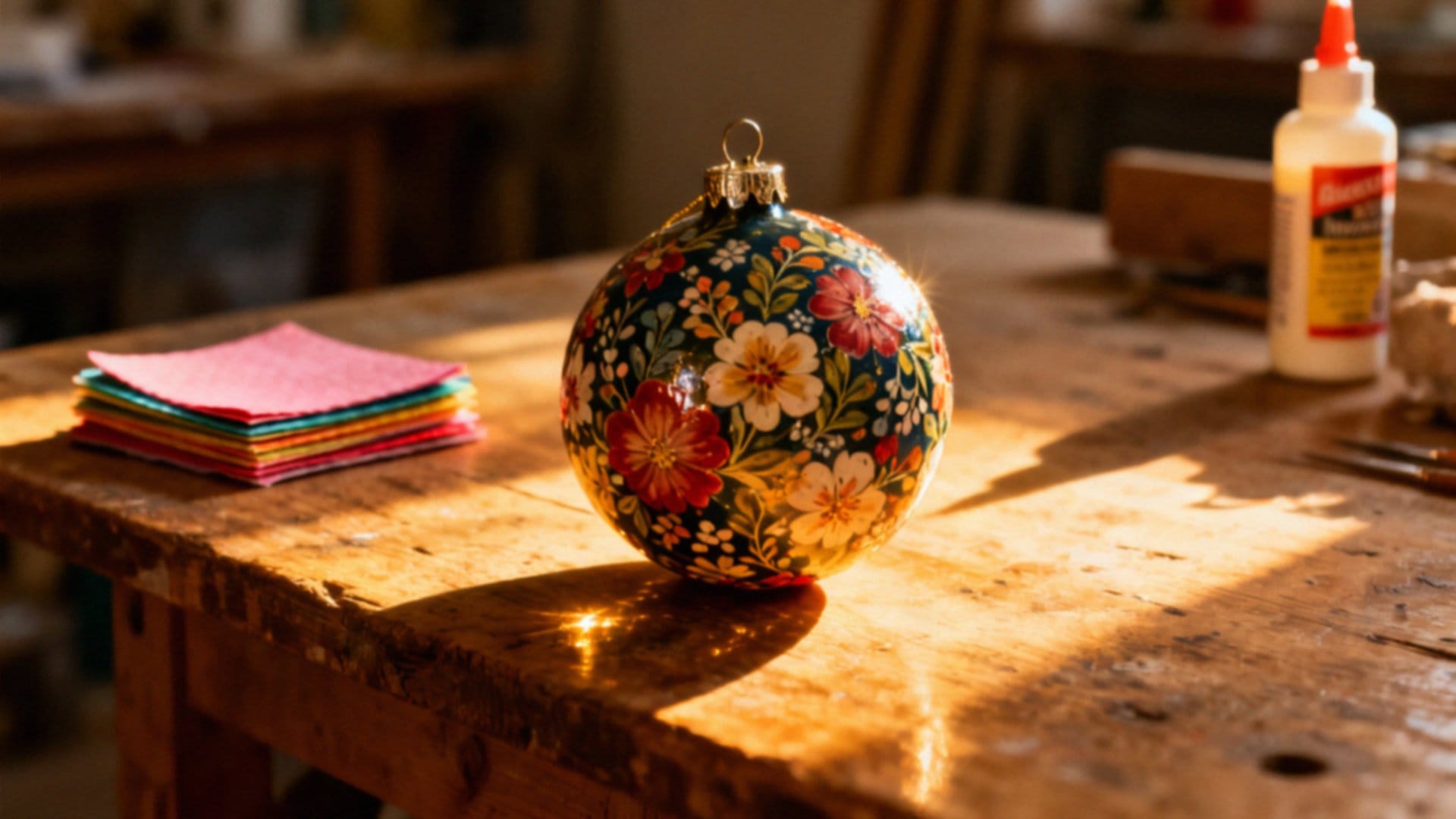 Bombka z decoupage — jak stworzyć wyjątkową ozdobę krok po kroku?