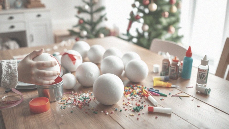 Bombki styropianowe jak ozdobić dzieci – kreatywne pomysły DIY